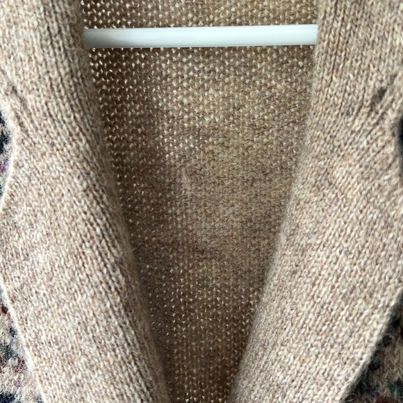 Vintage Ralph Lauren Fair Isle Collared Wool Sweater Vest 80's Women's Size L - Picture 10 of 14